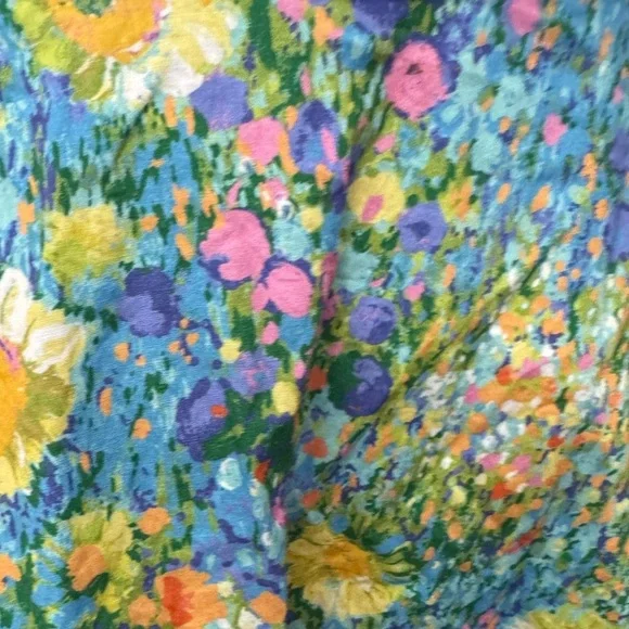 Show Me Your Mumu Claire Mini Dress Painterly Petals Print Small Resortwear Boho - Picture 6 of 13